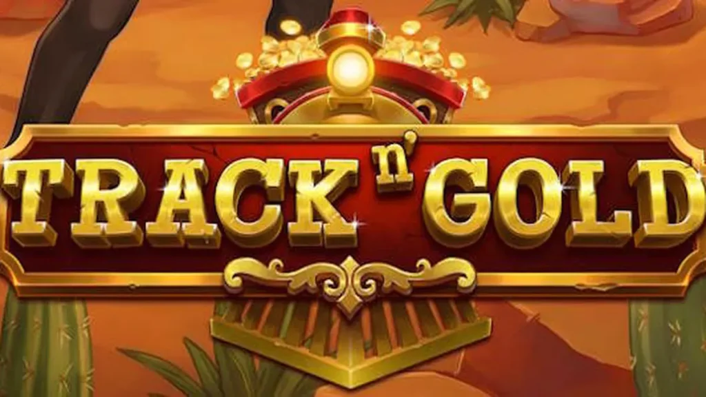 Pemandangan kereta api klasik dalam permainan slot Track n’ Gold