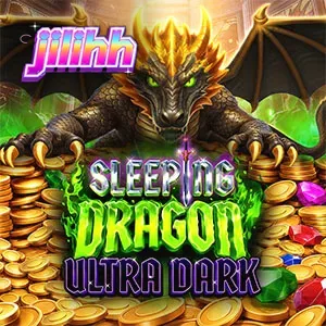 Tampilan visual slot Sleeping Dragon Ultra Dark dengan naga emas dan elemen gotik